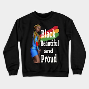 Black Proud Beauty Crewneck Sweatshirt